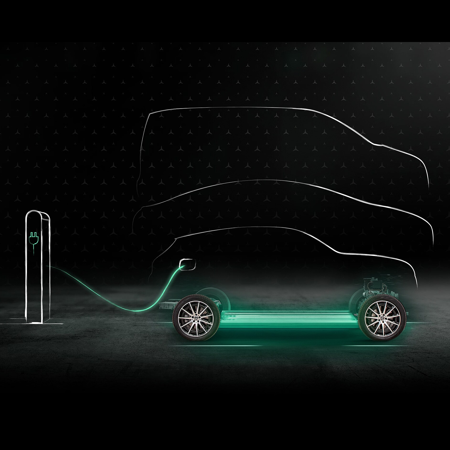 Green Charging | Elektromobilität | Mercedes-Benz Eine Animation der Green Charging Funktion.